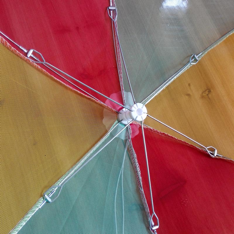 B1211 大号066彩虹菜罩 伞形折叠罩网布食物罩夏季热销10元批发详情4