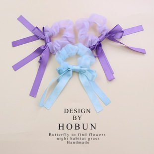 Wholesale of Japanese and Korean hair ties, large intestine hair bands, JK checkered retro leather band hair ties, Korean simple hair accessories, and pig large intestine accessories pic 6