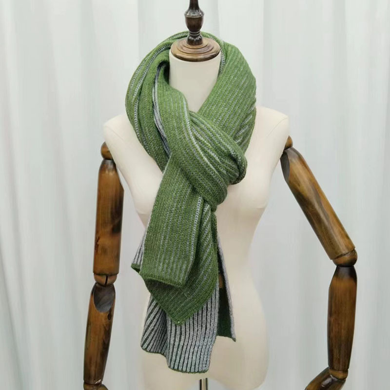 围巾女冬季韩版百搭学生日系纯色针织加厚ins潮流行详情3