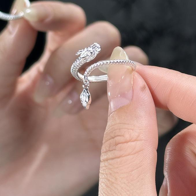 抖音直播货源批发新款神龙摆尾戒指本命年生肖龙情侣款对戒指环国潮商品详情6