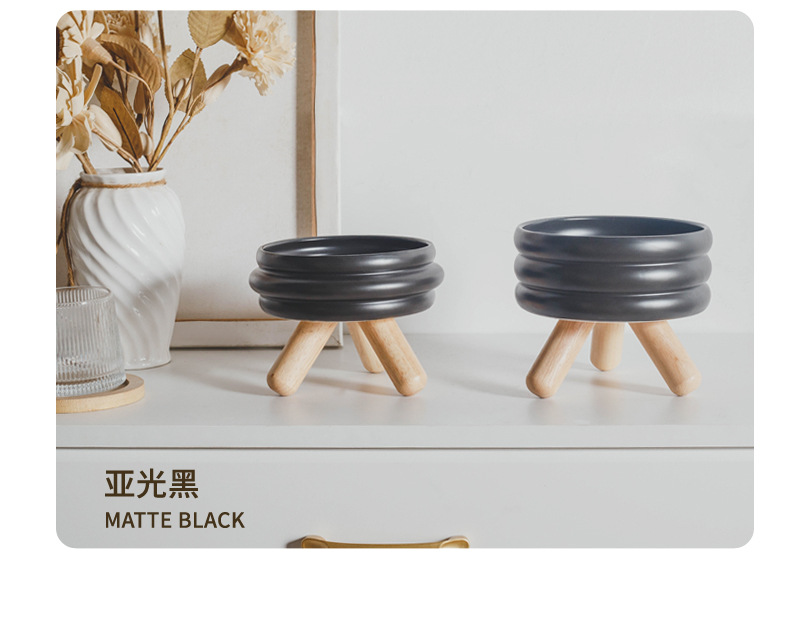 gulu bowl, pet food bowl, water bowl, cat bowl, ceramic colored cat and dog feeding bowl, cat food basin, split high-legged neck guard pic 14