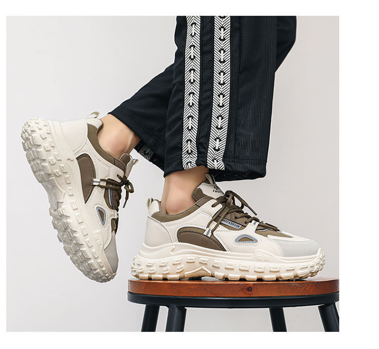 厚底时尚运动鞋夏季新款网红港风透气休闲男鞋工作防滑耐磨老爹鞋详情13