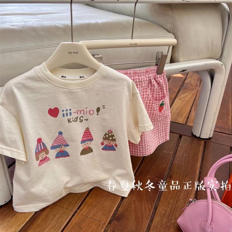 100%纯棉儿童短袖T恤夏季新款女童宝宝小女孩印花公主风半袖上衣t详情4