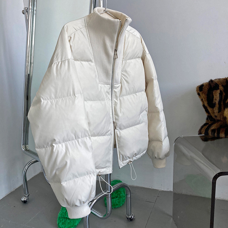 Luxi 2022 New Design sense stand-up collar short Down jacket for petite women 90, white duck down jacket Y33 pic 77