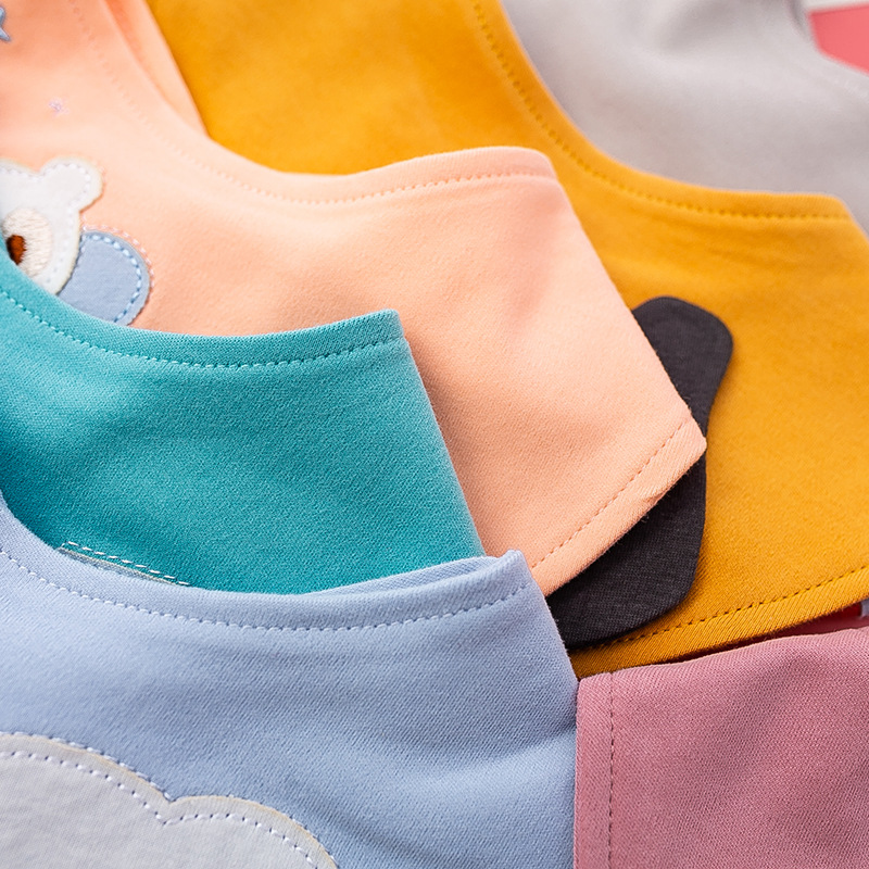 Fresh and clean baby triangular towel, double-layer pure cotton baby bib, newborn bib, breathable and absorbent saliva towel for all four seasons pic 6