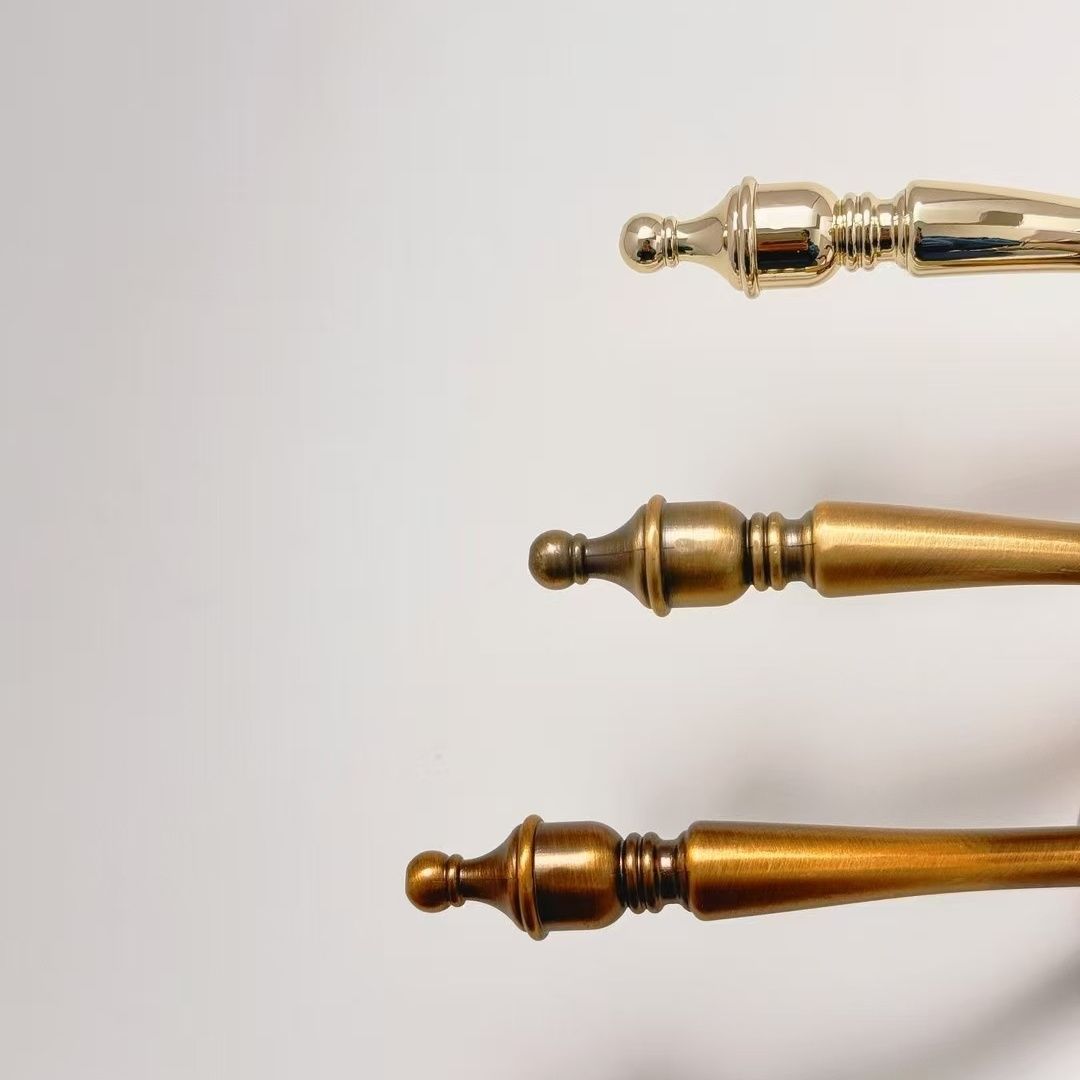 法式仿古挂衣钩实木门后挂钩衣柜衣帽钩玄关墙壁单个挂钩黄古铜详情4