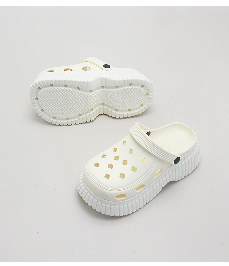 厚底洞洞鞋女夏季ins潮增高松糕户外防滑外穿透气踩屎感沙滩拖鞋详情14