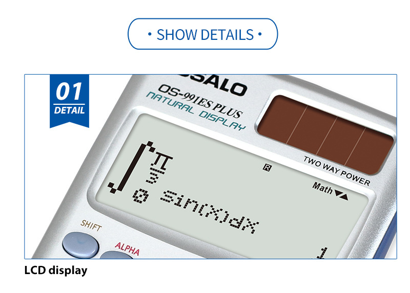 OSALO scientific Computer cross-border supply solar 417 operation student function calculator pic 5