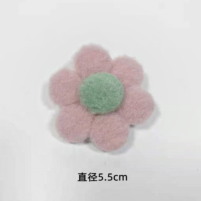 Korean-style plush little flower accessories, colorful flower brooches, bags, hair accessories, clothes, scarves, diy decorative accessories pic 14