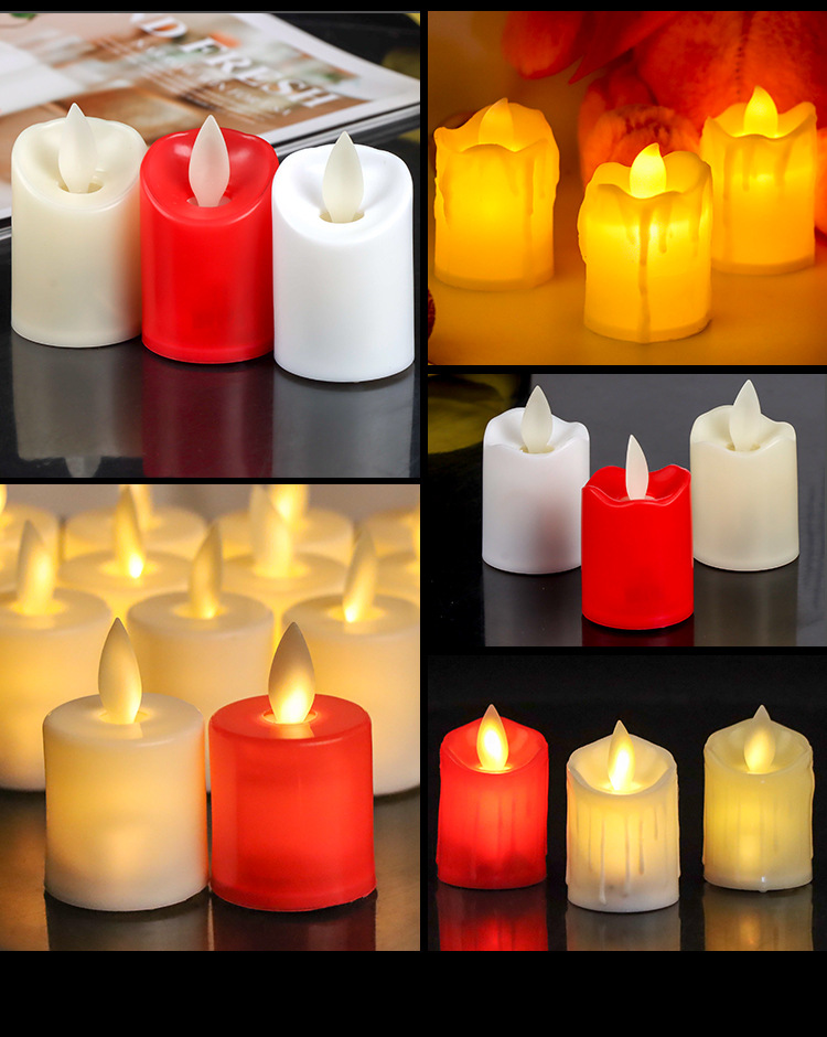 CR2032 Weeping Swing led candle Lamp for Christmas Decoration Home Electronic Tea Wax pic 7