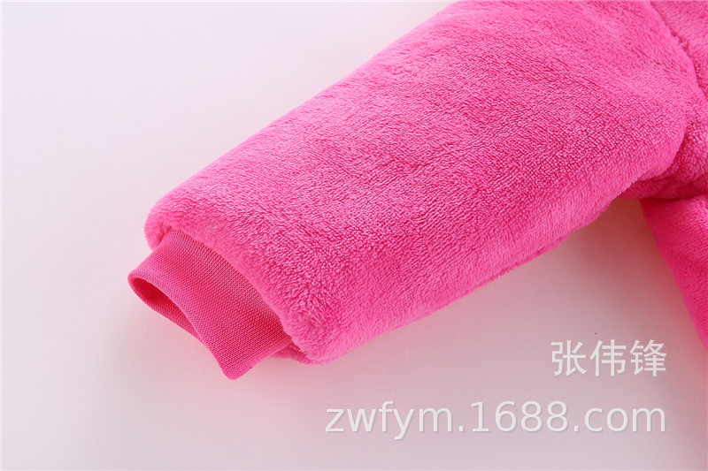 Baby one-piece suit thickened autumn and winter outfits 0 baby clothes for boys and girls 1 newborn autumn clothes winter cotton-padded clothes crawling clothes pic 35