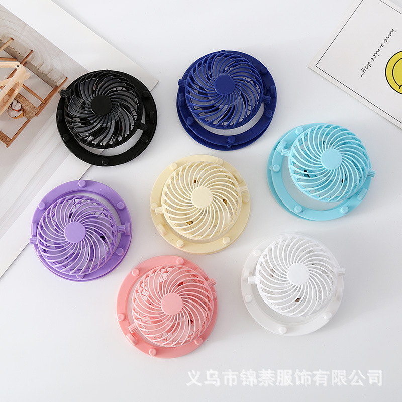 新款太阳能风扇帽180-360°旋转可拆卸风扇配件USB充电小风扇批发详情6