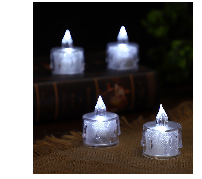Cross-border exclusive supply of smokeless lighting led electronic candle lamps wholesale, transparent small tea wax Christmas proposal decoration pic 11