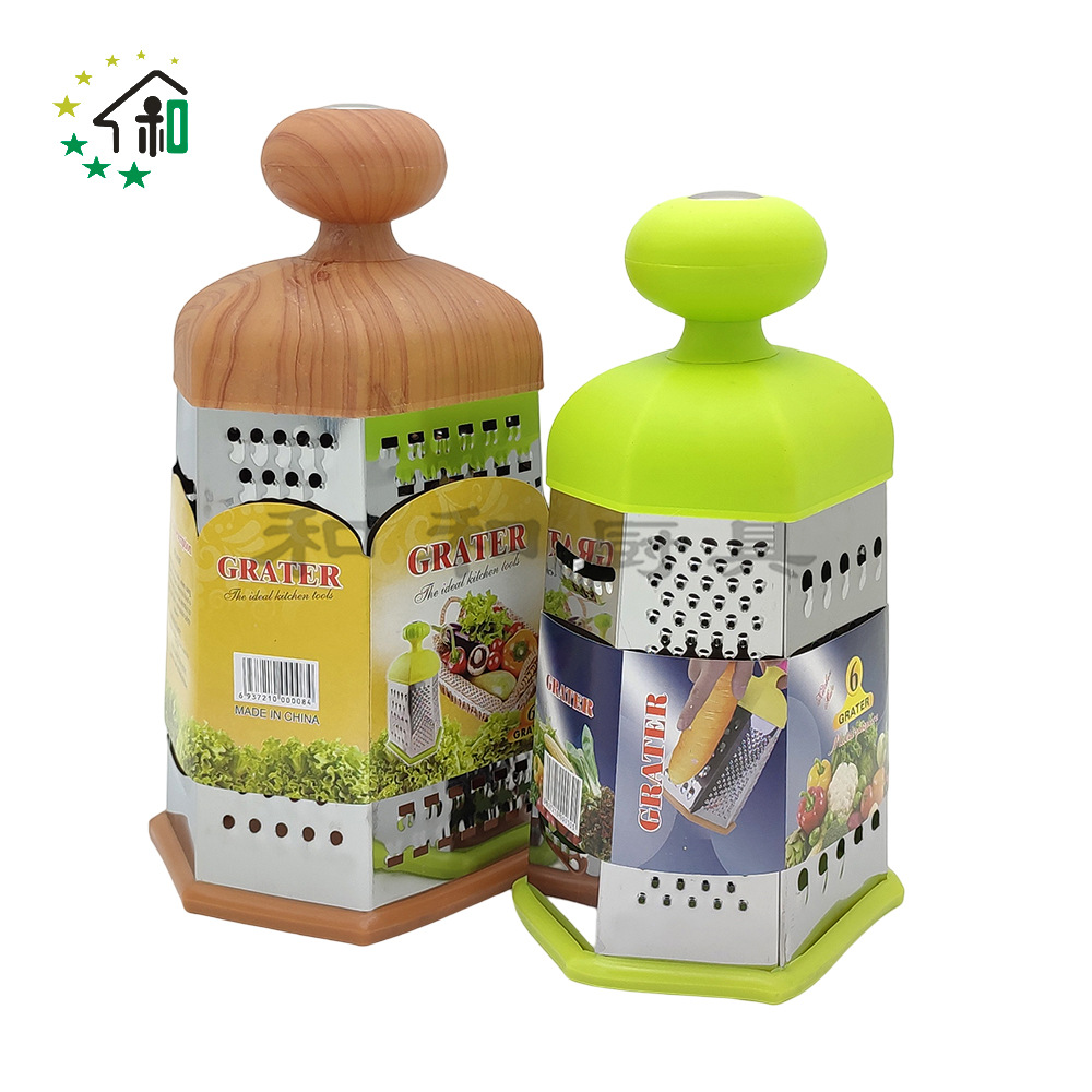 Kitchen multi-functional six-sided slicer, grater and vegetable cutter, stainless steel grater, a full-function vegetable cutter wonder pic 19