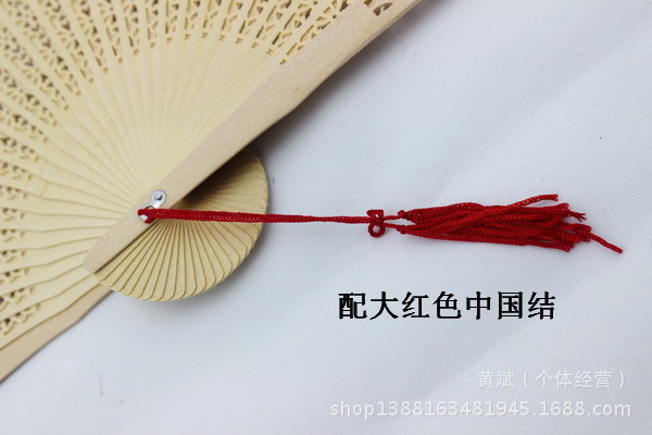8寸全冲香木扇批发中国特色礼品扇仿檀木扇折扇外贸出口扇详情5