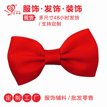 Factory direct sales of solid-color threaded webbing, double-layer bow accessories, clothing webbing, decorative bows, diy accessories pic 1
