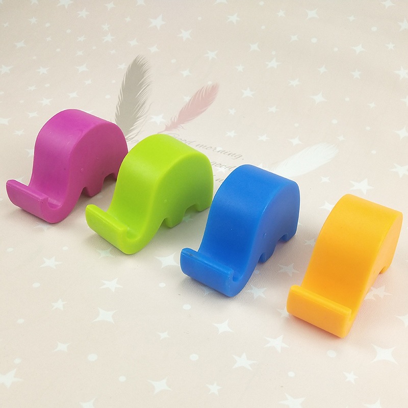 简约可爱大象手机平板电脑支架小象鼻子多功能手机座摆设摆件加厚详情8