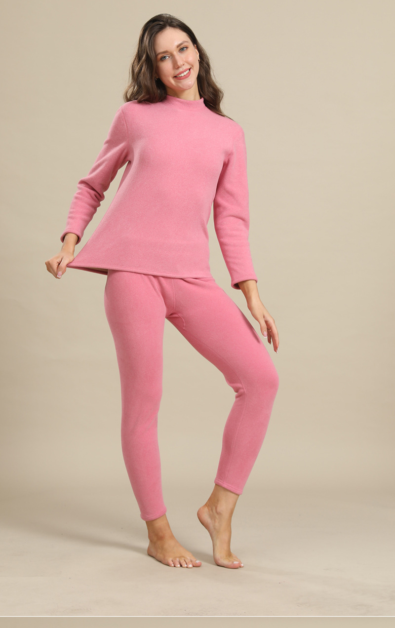 【900克】男保暖内衣加绒加厚羊羔绒套装中老年超厚秋衣秋裤女冬详情17