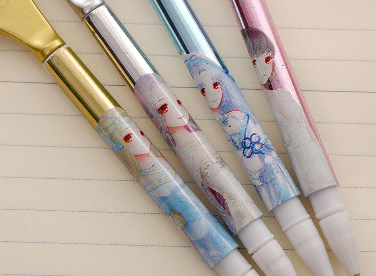 Wholesale of creative cartoon comb-shaped gel pens, black gel pens, signature pens, student gel pens, stationery and school supplies pic 9
