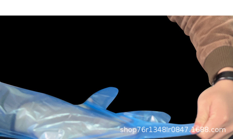 俊达加厚一次性长手套家务清洁餐饮防护PE材质日本工艺便宜实惠厂家直销 家务手套便宜手套详情9