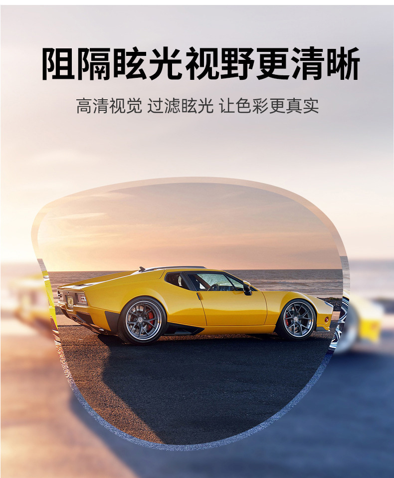 跨境 新款店长热推复古太阳镜 欧美时尚多边形黑色墨镜女太阳眼镜详情4