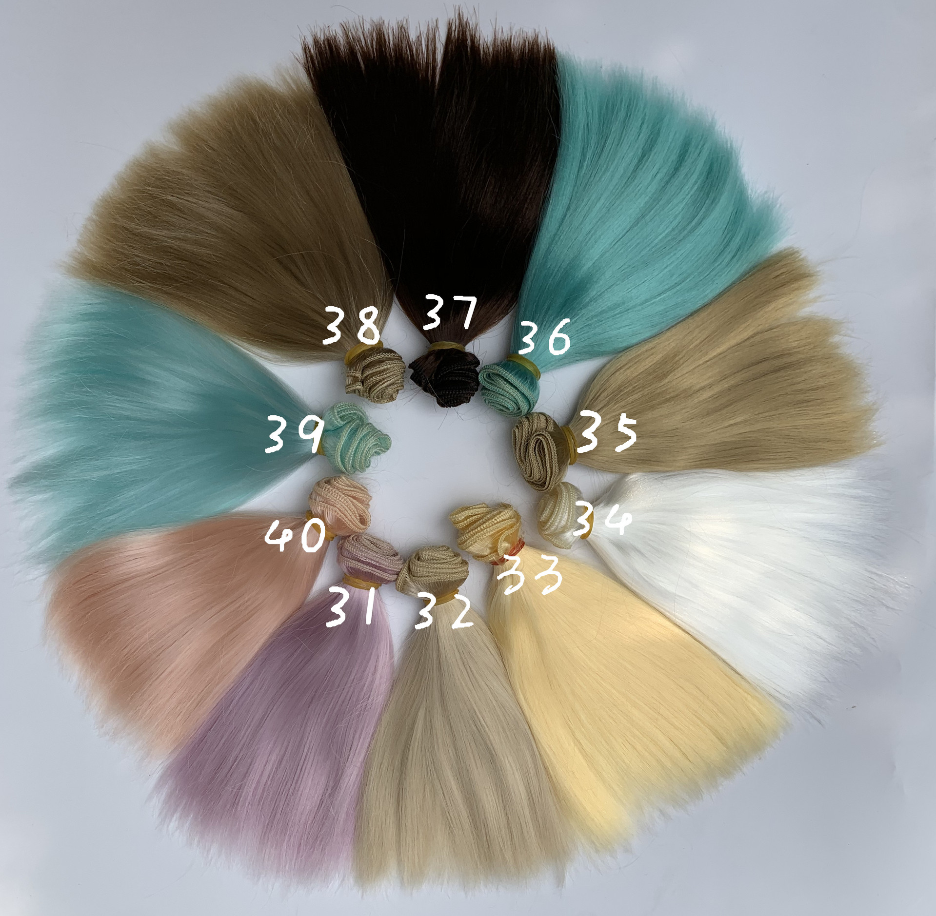 SD.BJD doll, cotton doll, wig, hair transplant, 25cm bangs, milk silk, soft silk pic 3