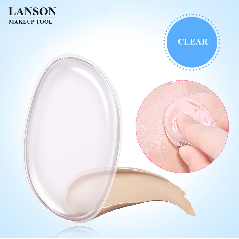 Transparent cosmetic powder puff made of PU material, not absorbing powder and easy to clean. Wholesale of cosmetic silicone powder puff and jelly powder puff pic 19
