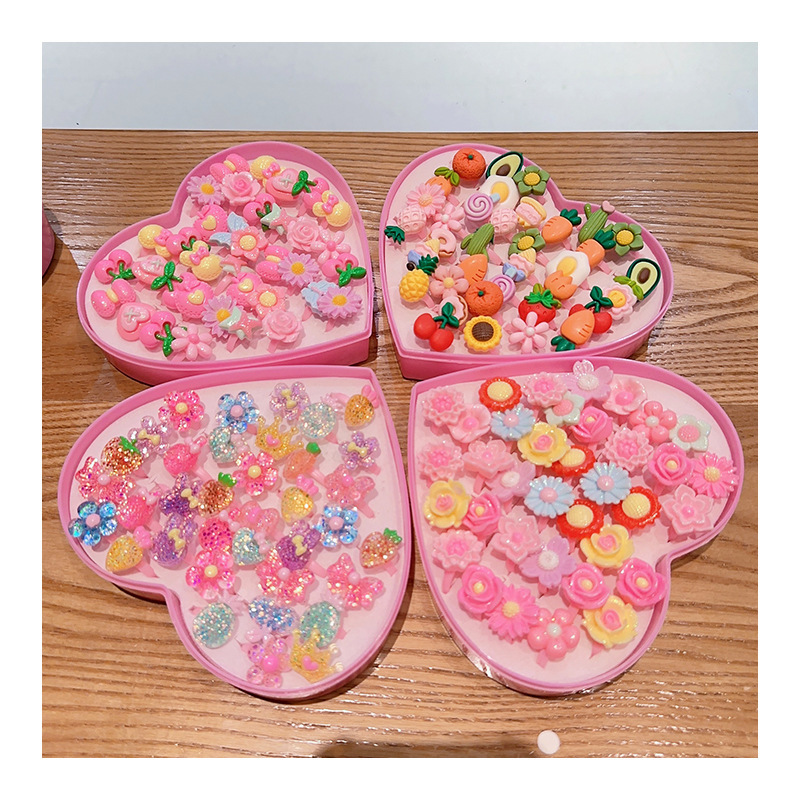 儿童戒指指环套装小女孩公主卡通花朵女童首饰饰品宝宝生日小礼物详情25