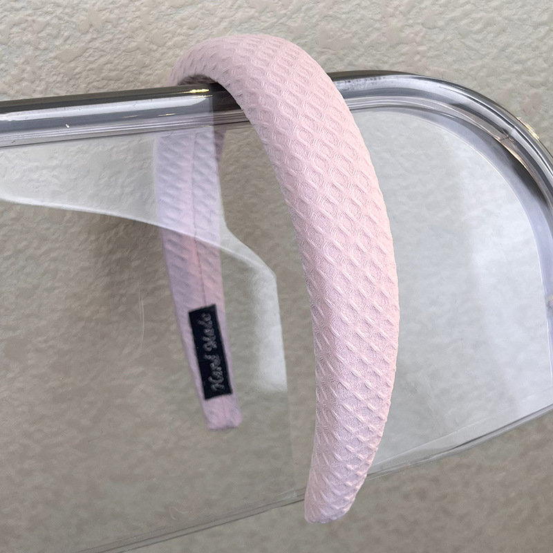 Pink high top wide hair band for women 2023 autumn/Winter new headband, face wash hair tie, versatile hairpin, popular headwear pic 12