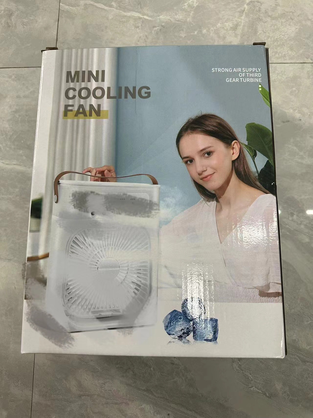 【现货】跨境爆款五孔喷雾风扇加湿制冷空调扇桌面大容量家用冷风详情9