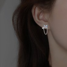 古猫宁 性冷淡风链条流苏耳线女复古德鲁纳酒店李智恩IU同款耳环详情19