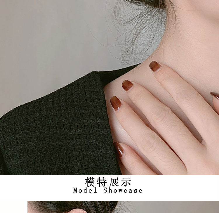 妮美雅S925银猫眼石三角耳钉女轻奢高级感气质耳环女时尚百搭耳饰详情42