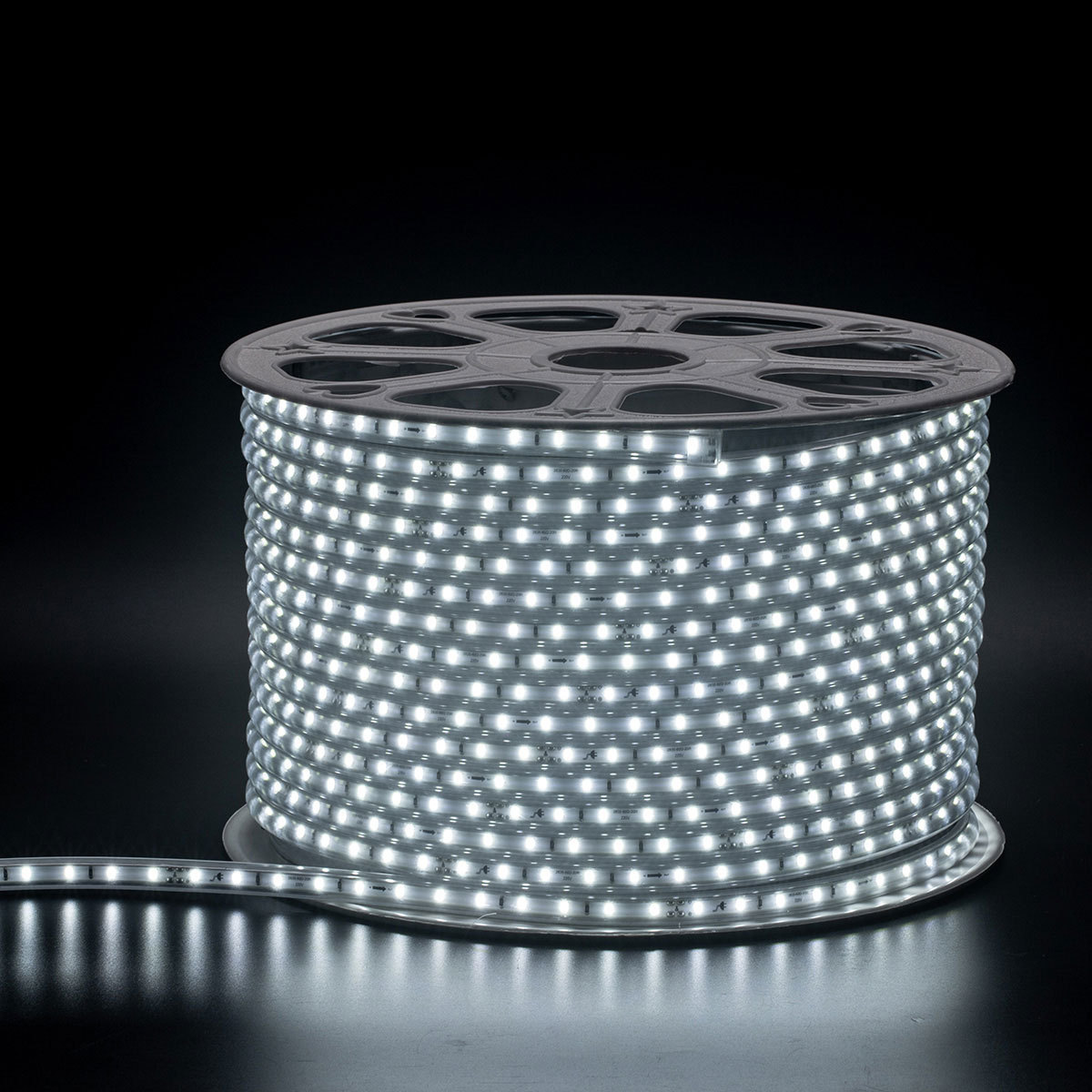 New indoor and outdoor waterproof light strips, 220V high-voltage LED light strips without driver, self-adhesive ultra-bright soft light strips pic 9