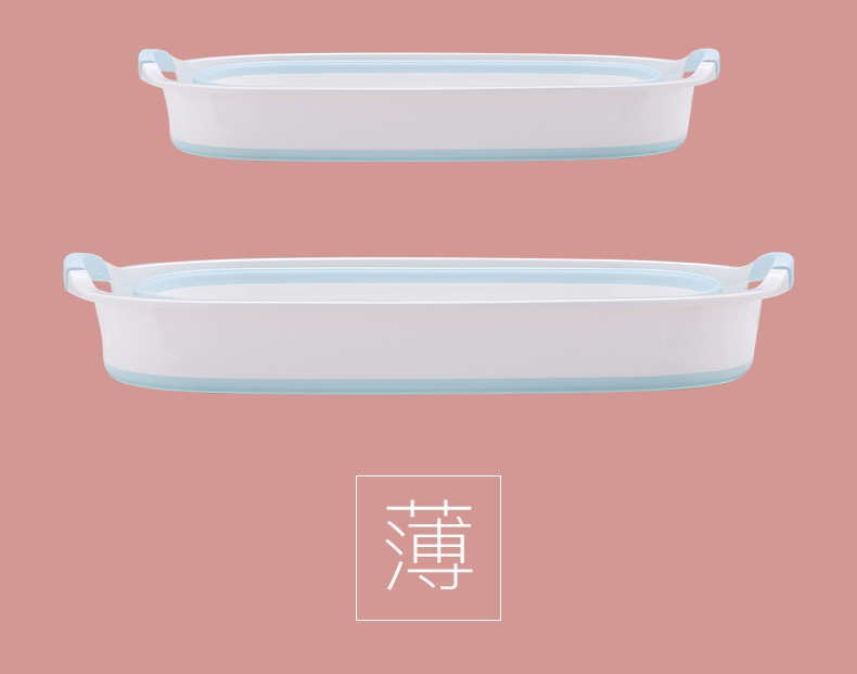 宝宝洗澡盆 折叠式浴桶洗衣盆多功能折叠盆详情3