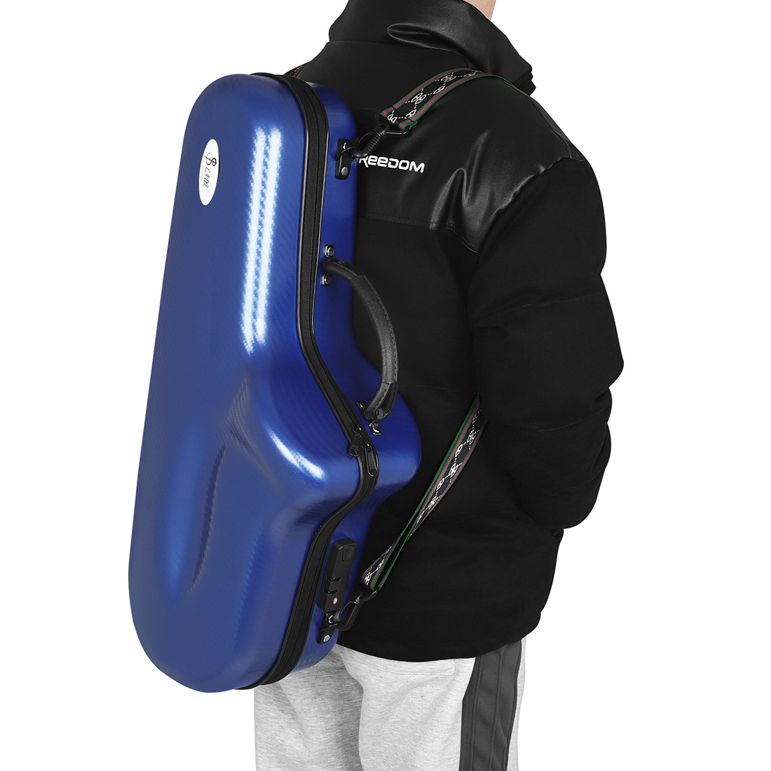 SALDE E-flat alto saxophone fiberglass reinforced plastic pressure-resistant lightweight box, wear-resistant saxophone case, instrument backpack pic 9