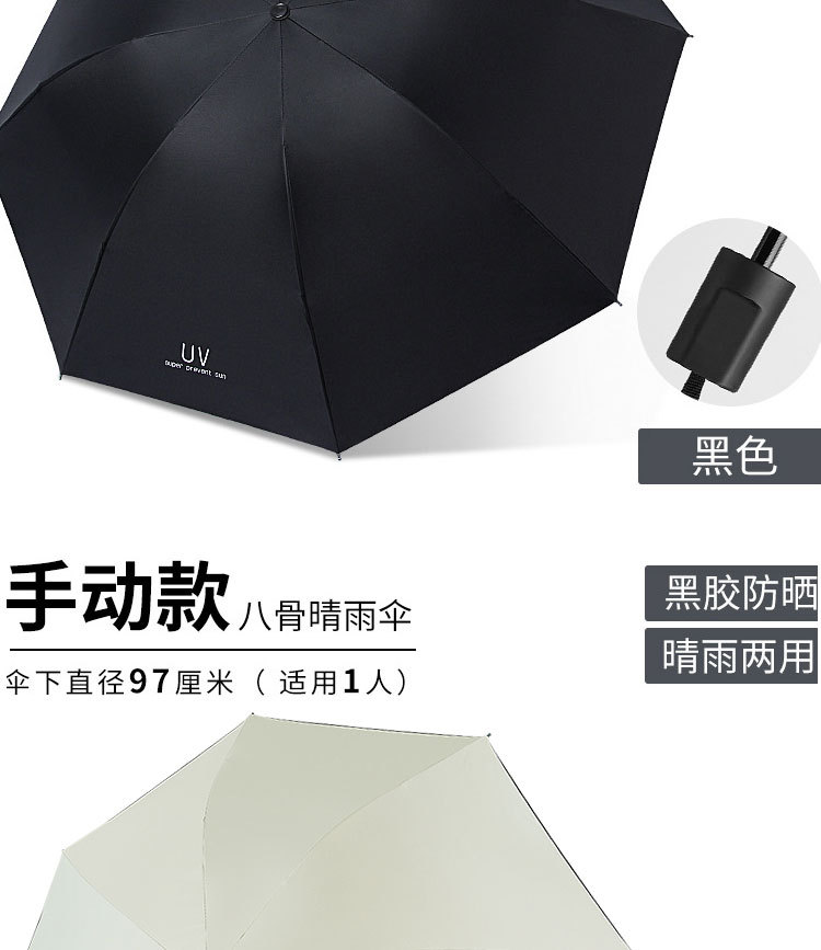 雨伞全自动批发uv伞防晒遮阳晴雨两用拆叠太阳伞印广告伞定logo制详情17