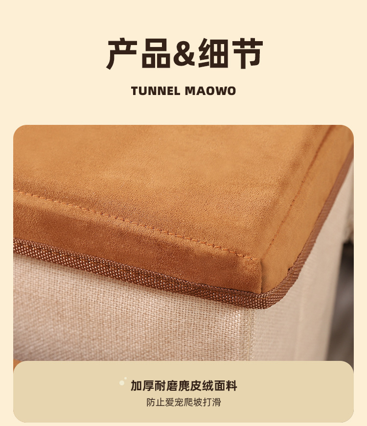 The cross-border pet staircase has three foldable, thickened, anti-slip and storable steps for dogs to climb up to the sofa pic 10