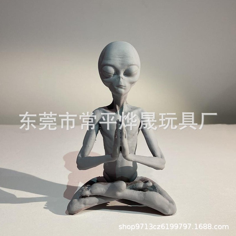 亚马逊外星人树脂摆件外星人户外花园侏儒雕像摆件装饰外星人新款详情3