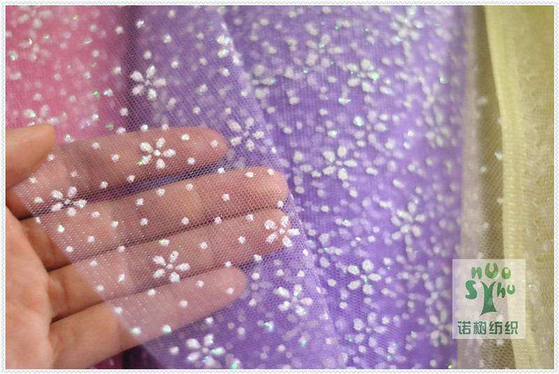Offset printed mesh fabric toys, puffy skirts, performance fashion, wedding gowns, stage costumes, encrypted mesh fabric, gauze fabric pic 4