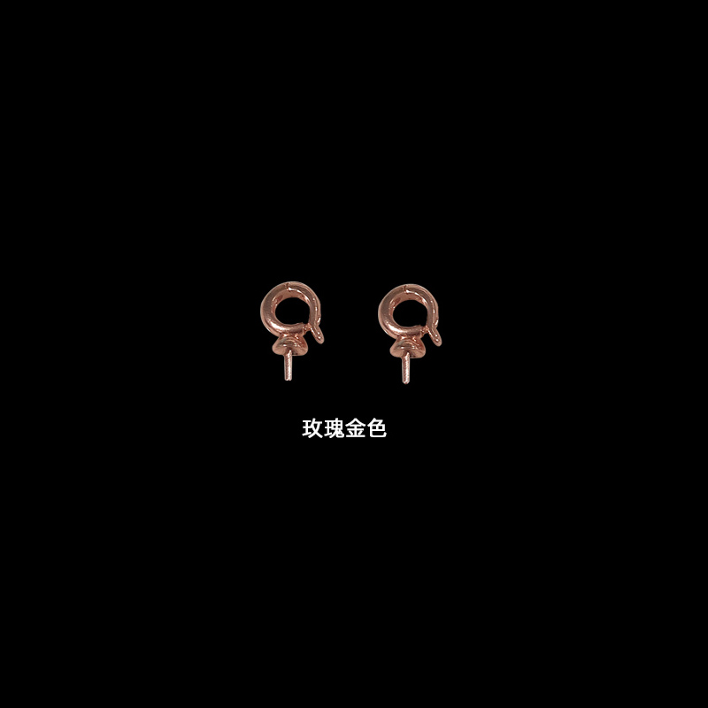 14K gold-plated copper universal pendant head, pearl empty support pendant head, multi-color sheep eye nails that can be opened, DIY accessories pic 6