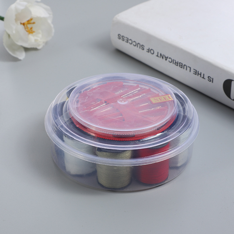The manufacturer supplies 9-piece round sewing boxes and 12-piece sewing box sets for wholesale at a two-yuan store pic 2