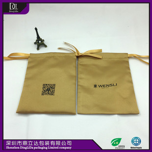 厂家提供现货盘扣纱袋纯色翻盖防尘袋服装收纳袋旗袍丝巾外套详情3