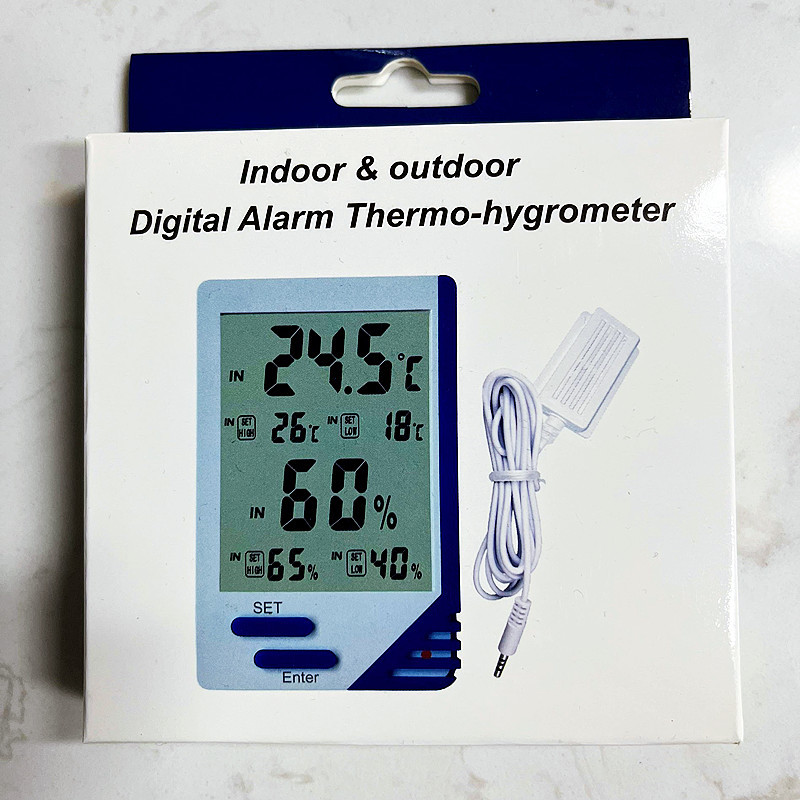 A high-precision thermometer and hygrometer specifically designed for pharmacy refrigerators in the cold storage compartment, featuring high and low temperature and humidity alarms pic 6