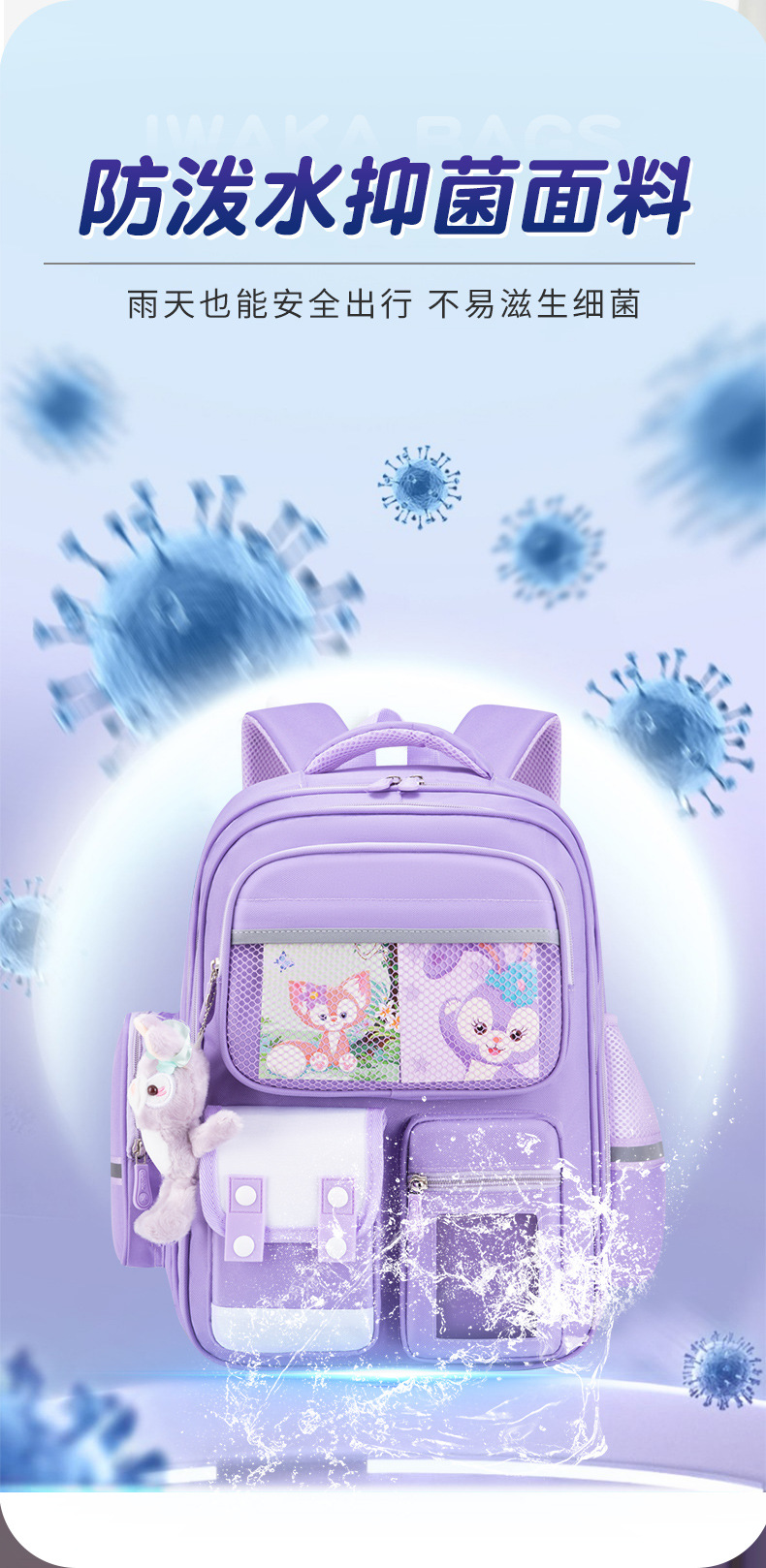 2023新款书包男生小学生一二三到六年级男童女超轻便儿童减负护脊详情10