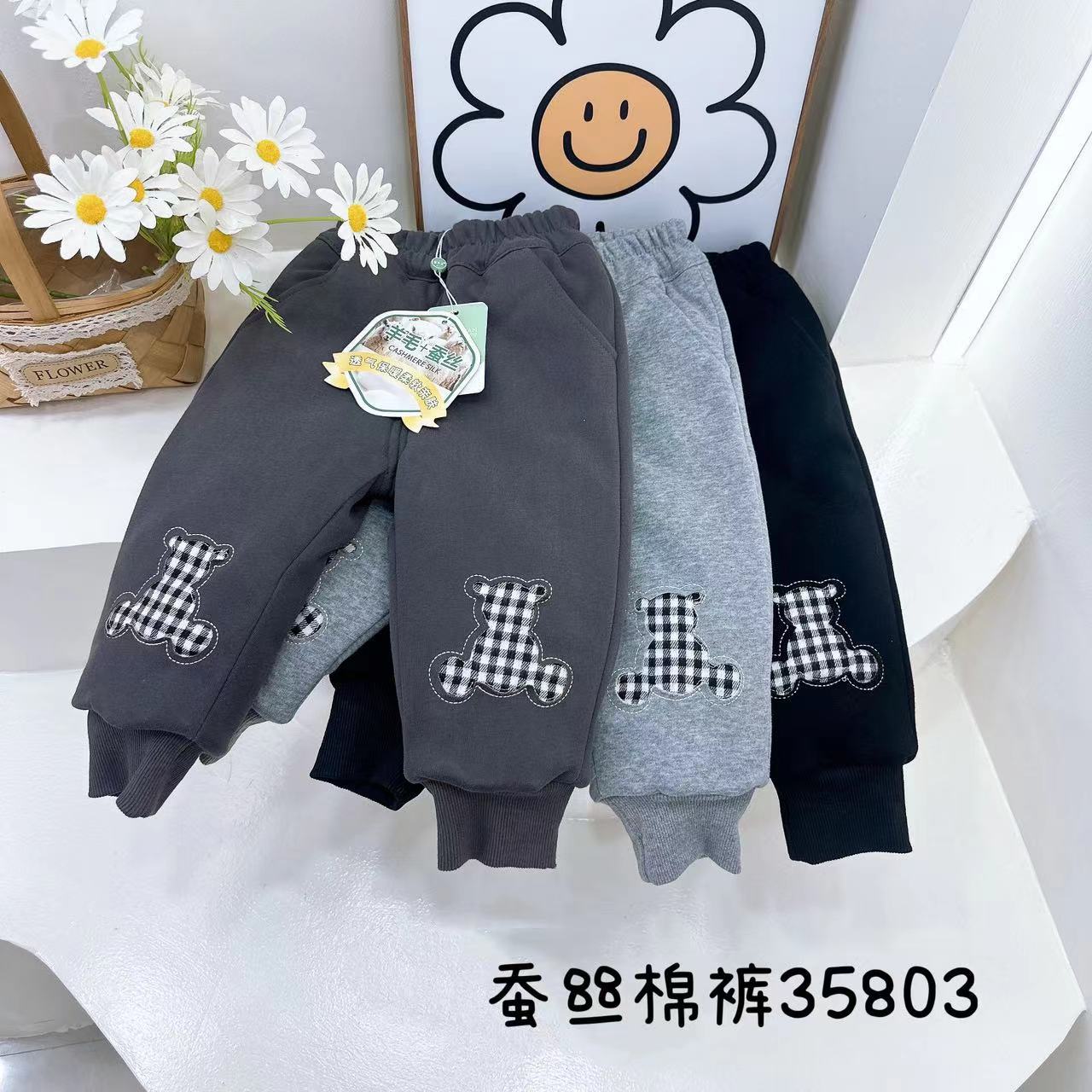 【一条过冬】儿童冬季加棉卫裤小童加厚棉裤宝宝裤子男女童保暖裤详情8