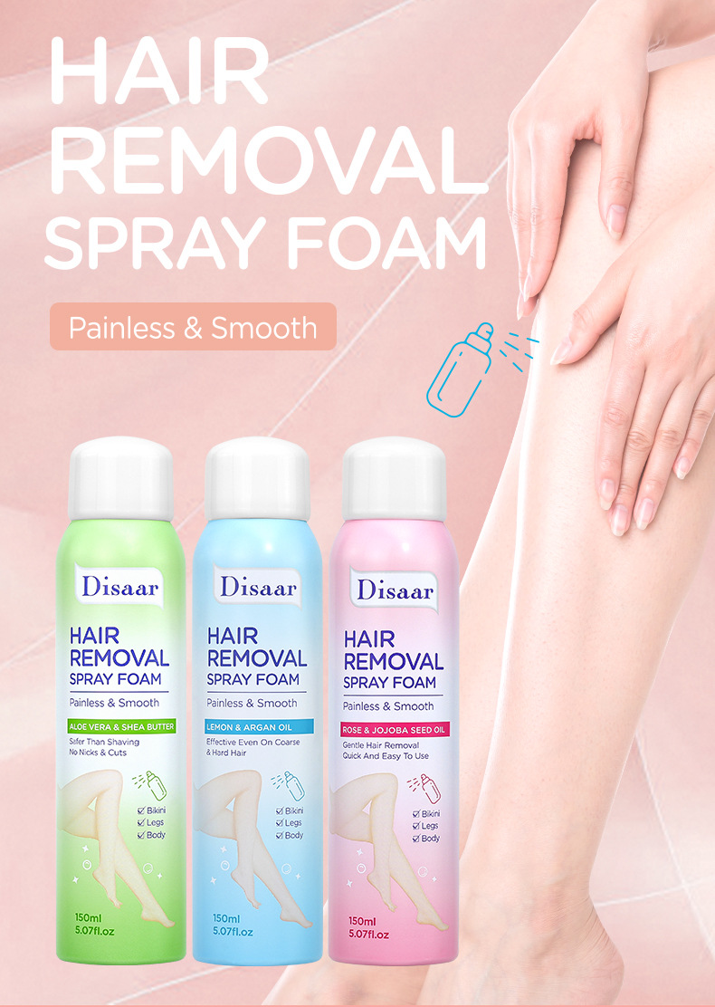 OEM Smooth hair removal Spray Moisturizing, smooth and Clean armpit Hair Removal Cross-border Customized hair removal cream pic 4
