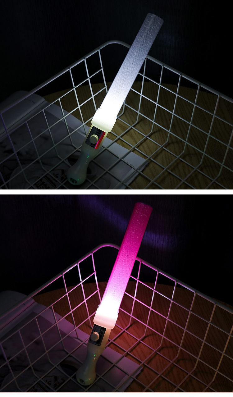 演唱会荧光棒 LED发光手棒道具短棒闪光棒酒吧助威厂家荧光棒批发详情12