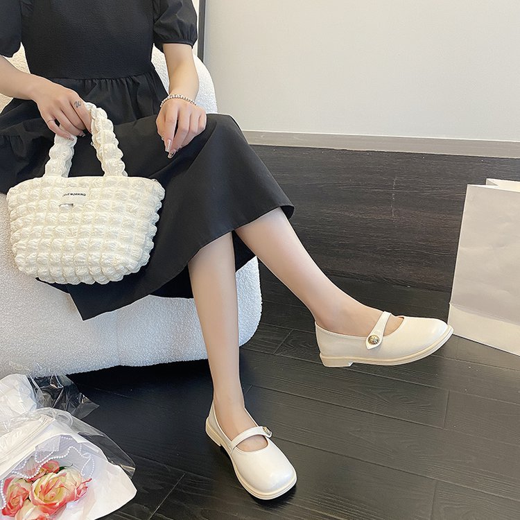 浅口低跟软面小皮鞋女2022年夏季新款学院风休闲舒适女式单鞋批发详情23