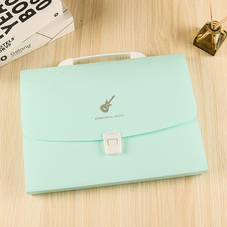 The manufacturer supplies 5-compartment organ bags, A4 student test paper and material storage clips, plastic snap file hand-held storage bags pic 12