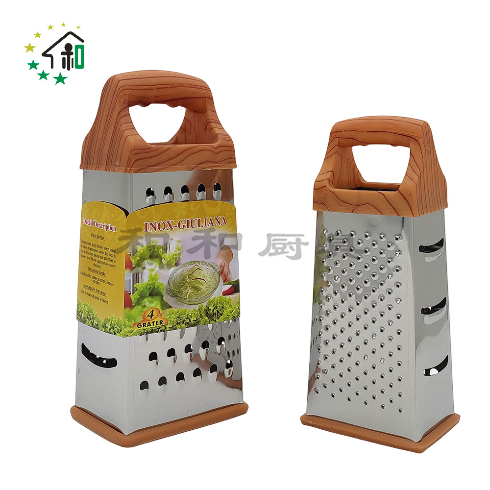 Stainless steel four-sided vertical kitchen multi-functional vegetable slicer, shredder, potato slicer, and vegetable scrubber pic 18